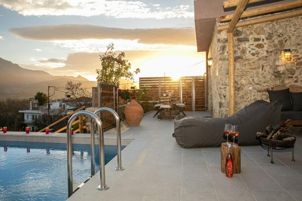 Lasithi Luxury Villa Mesa Lasithi Buitenkant foto